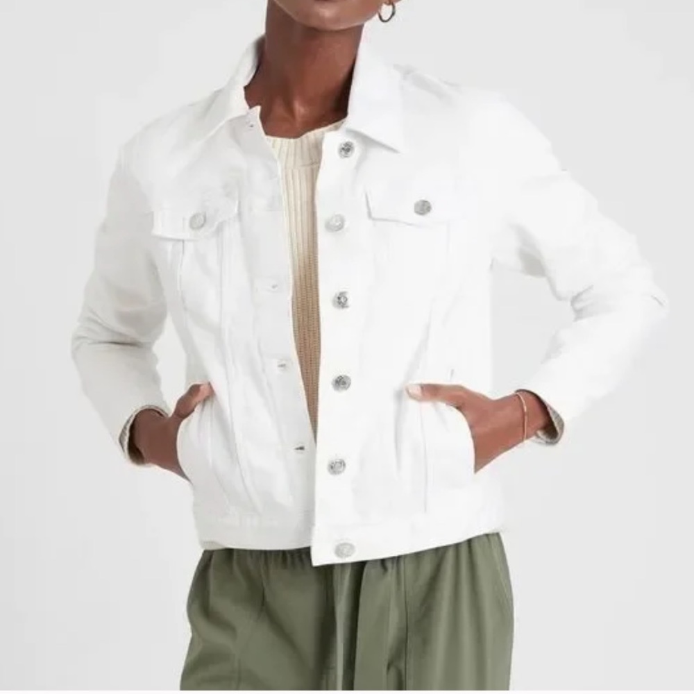 Classic denim jacket banana republic factory